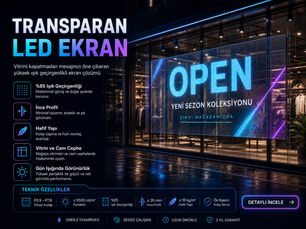 Transparan LED Ekran