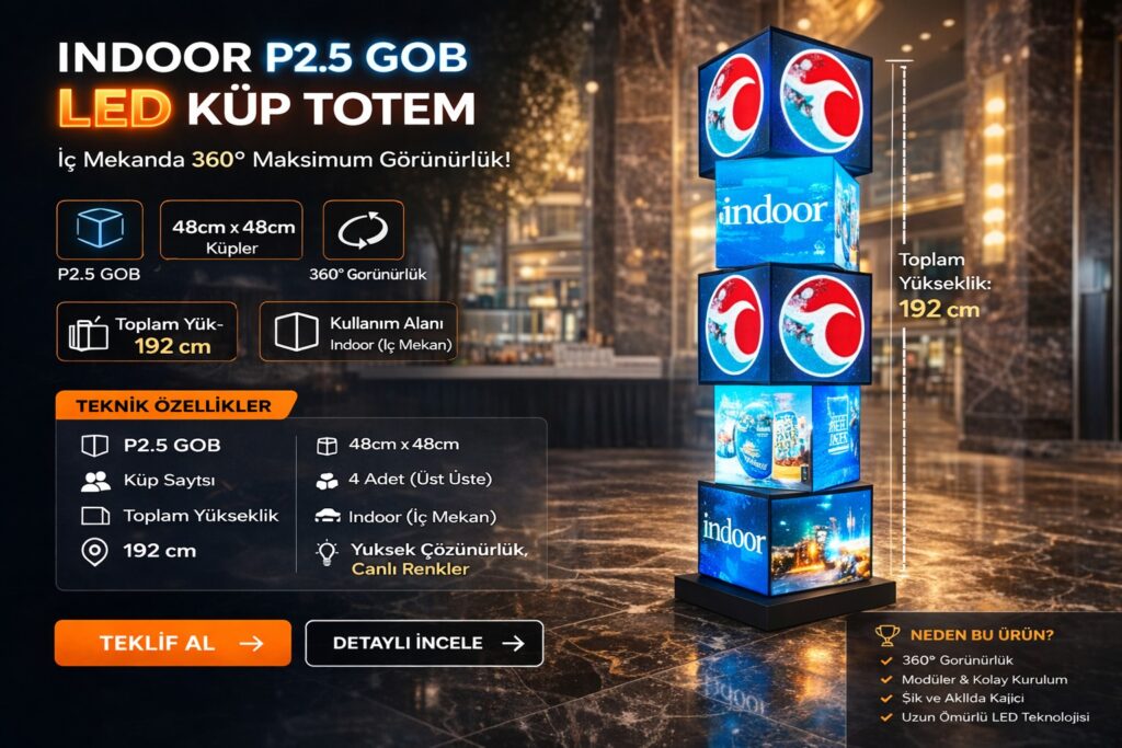 Indoor LED Küp Totem