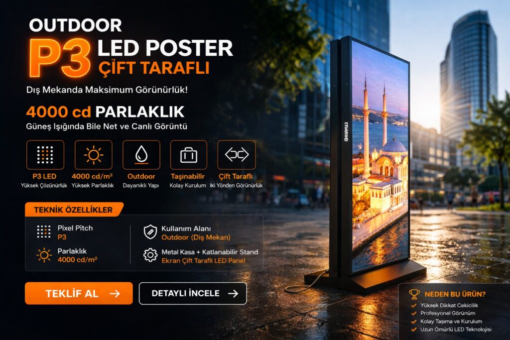 Outdoor P3 LED Poster