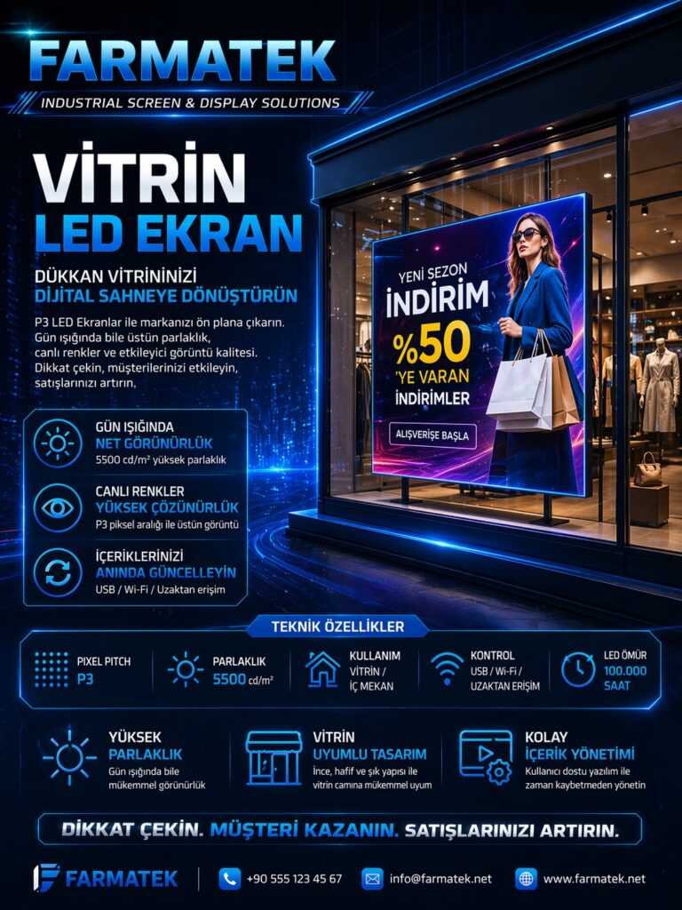 Vitrin LED Ekran